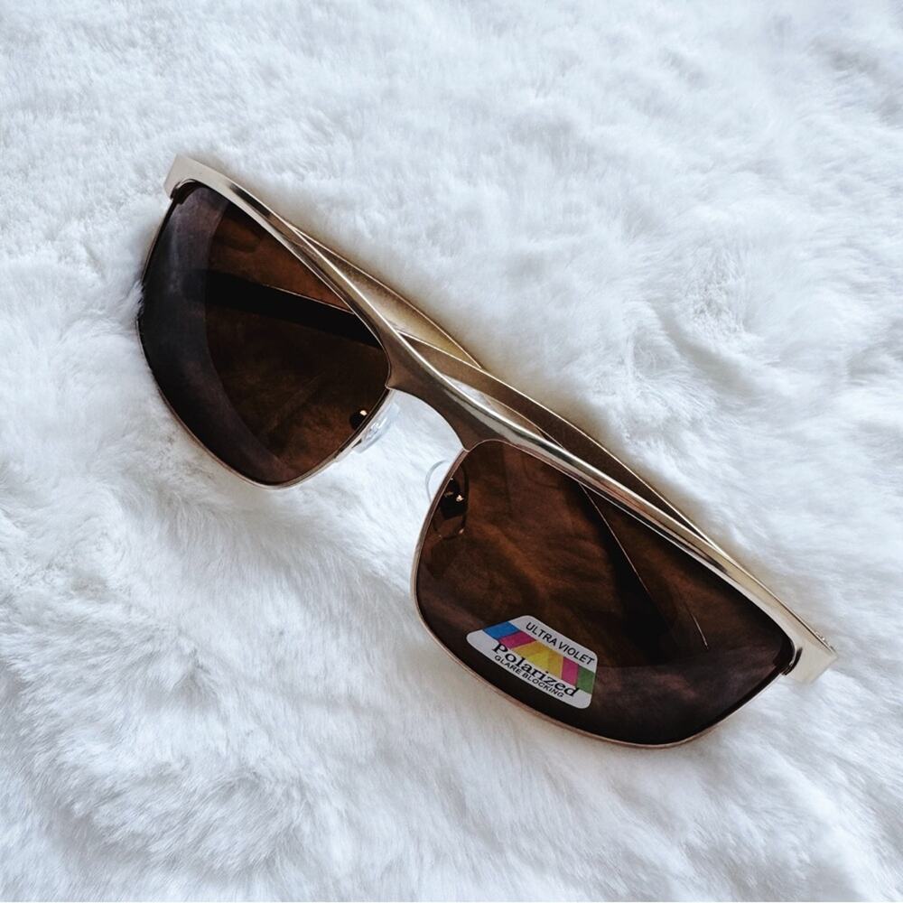 Kieran Gold Polarized UV Protection Sunglasses - Picture 3 of 9